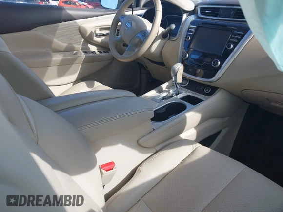 2018 Nissan Murano SV with VIN 5N1AZ2MH7JN139502, listed as a IAAI auction lot 42038269 with 43,291 mi miles and . Bid and sale history available at DreamBid. Image 5.