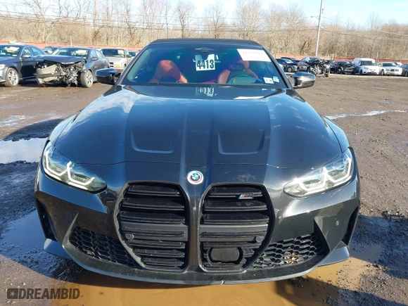 2023 BMW M4 Competition xDrive with VIN WBS33BA03PCL67913, listed as a IAAI auction lot 41223413 with 30,021 mi miles. Bid and sale history available at carsss.com. Image 6.