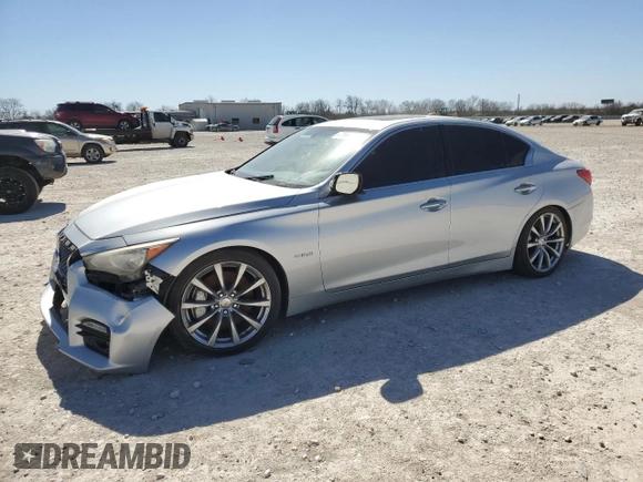 2014 Infiniti Q50 Hybrid Sport with VIN JN1AV7AP4EM690963, listed as a Copart auction lot 47596935 with 116,298 mi miles and Clean Title. Bid and sale history available at carsss.com. Image 1.