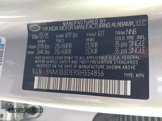 2025 Hyundai Tucson SEL z VIN 5NMJB3DE9SH554856, wystawiony jako IAAI lot #42460268 z przebiegiem 688 mil mil oraz . Historia ofert i sprzedaży dostępna na DreamBid. Obrazek 9.