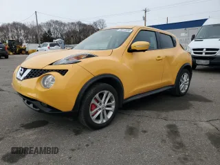 2016 Nissan Juke SL with VIN JN8AF5MV8GT657339, listed as a Copart auction lot 48012035 with 99,790 mi miles and Salvage Title. Bid and sale history available at carsss.com. Image 1.
