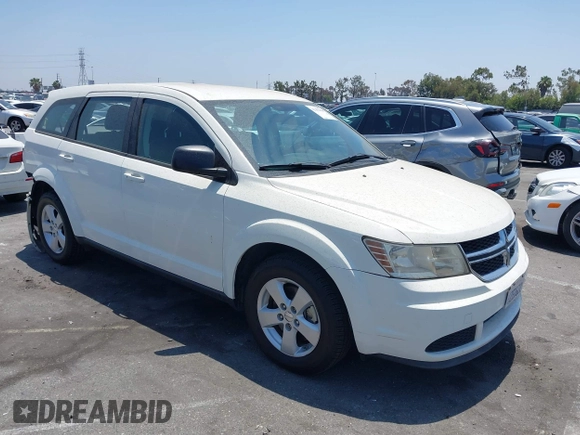 2013 Dodge Journey American Value with VIN 3C4PDCAB4DT503821, listed as a IAAI auction lot 42462848 with 109,902 mi miles and . Bid and sale history available at DreamBid. Image 1.