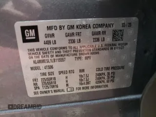 2020 Buick Encore GX Select z VIN KL4MMESL1LB115557, wystawiony jako Copart lot #46785365 z przebiegiem 66 419 mil mil oraz Czysty tytuł • Clean title. Historia ofert i sprzedaży dostępna na DreamBid. Obrazek 13.