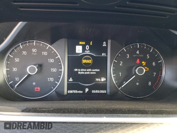 2020 Land Rover Range Rover Evoque S with VIN SALZJ2FX4LH061709, listed as a Copart auction lot 47773175 with 38,703 mi miles and Salvage Title. Bid and sale history available at DreamBid. Image 9.