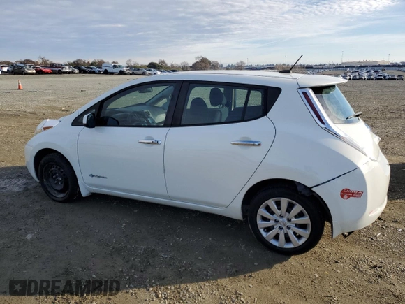 2017 Nissan LEAF S with VIN 1N4BZ0CP4HC309624, listed as a Copart auction lot 87456294 with 46,668 mi miles and Clean Title. Bid and sale history available at carsss.com. Image 2.