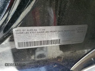 2010 Audi A4 Premium Plus с VIN WAUEFAFL4AN034116, выставлен на аукционе Copart как лот 56788975 с пробегом 176 600 миль миль и Чистый • Clean title. История ставок и продаж доступна на DreamBid. Изображение 12.