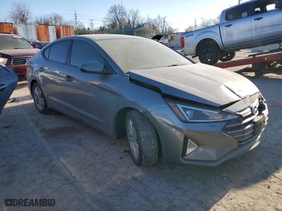 2019 Hyundai Elantra SEL with VIN 5NPD84LF1KH444687, listed as a Copart auction lot 41777195 with 116,407 mi miles and Salvage Title. Bid and sale history available at carsss.com. Image 4.