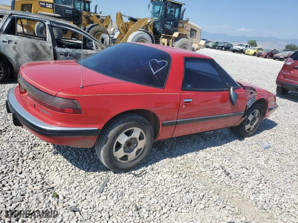 1989 Buick Reatta with VIN 1G4EC11C2KB906973, listed as a Copart auction lot 62456984 with 51,392 mi miles and Salvage Title. Bid and sale history available at carsss.com. Image 3.