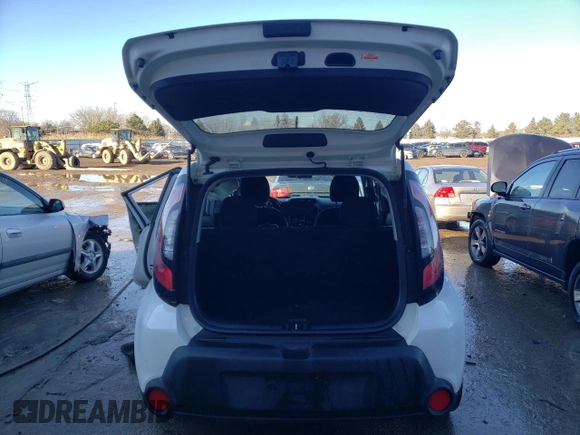 2015 Kia Soul with VIN KNDJN2A26F7172308, listed as a Copart auction lot 46660195 with 85,640 mi miles and Salvage Title. Bid and sale history available at carsss.com. Image 6.