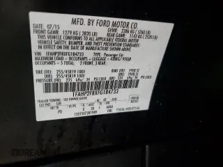 2015 Ford Taurus Limited with VIN 1FAHP2F8XFG184733, listed as a Copart auction lot 48056685 with 131,649 mi miles and Salvage Title. Bid and sale history available at carsss.com. Image 12.