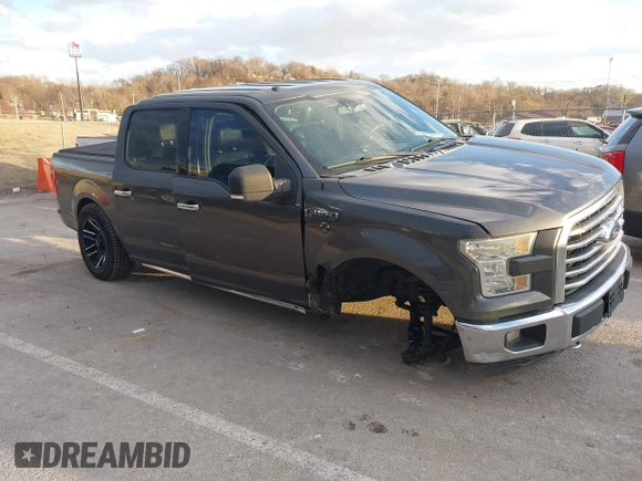2015 Ford F-150 XLT with VIN 1FTEW1EFXFFA07342, listed as a IAAI auction lot 41748383 with 162,218 mi miles. Bid and sale history available at carsss.com. Image 1.