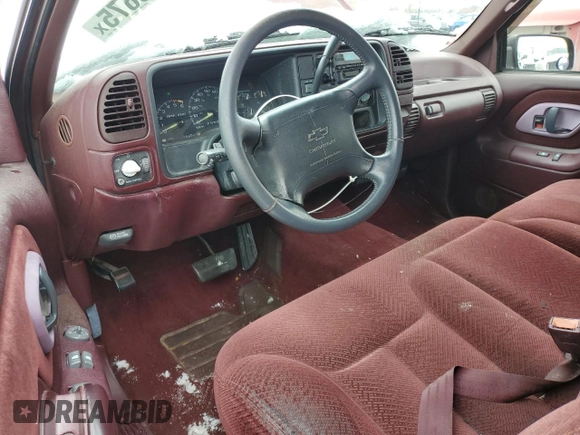 1996 Chevrolet Silverado 1500 with VIN 1GCEC14MXTZ216468, listed as a Copart auction lot 44138675 with 199,527 mi miles and Clean Title. Bid and sale history available at DreamBid. Image 8.