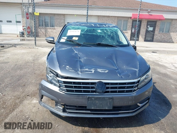 2017 Volkswagen Passat SE with VIN 1VWBT7A36HC039748, listed as a IAAI auction lot 41915674 with 57,012 mi miles and . Bid and sale history available at DreamBid. Image 6.