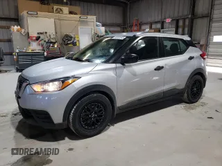 2020 Nissan Kicks S with VIN 3N1CP5BV1LL518434, listed as a Copart auction lot 46991545 with 66,980 mi miles and Salvage Title. Bid and sale history available at carsss.com. Image 1.