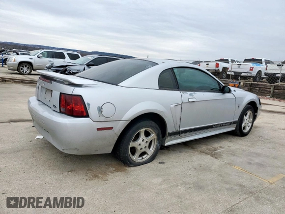 2002 Ford Mustang Standard with VIN 1FAFP40452F129857, listed as a Copart auction lot 45167465 with 0 mi miles and Salvage Title. Bid and sale history available at carsss.com. Image 3.