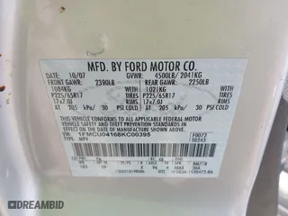 2008 Ford Escape Limited with VIN 1FMCU04168KC00395, listed as a IAAI auction lot 41695486 with 240,242 mi miles. Bid and sale history available at carsss.com. Image 9.