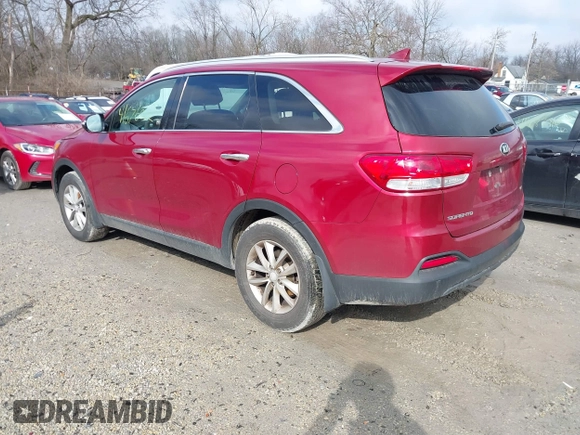 2018 Kia Sorento L with VIN 5XYPG4A36JG387725, listed as a IAAI auction lot 41676022 with 84,504 mi miles. Bid and sale history available at carsss.com. Image 3.