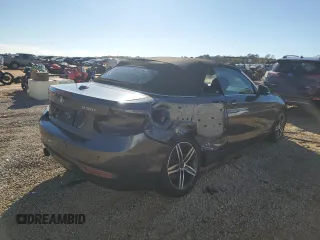2017 BMW 2 Series 230i with VIN WBA2K9C31HV950585, listed as a Copart auction lot 88525515 with 39,618 mi miles and Salvage title. Bid and sale history available at DreamBid. Image 3.