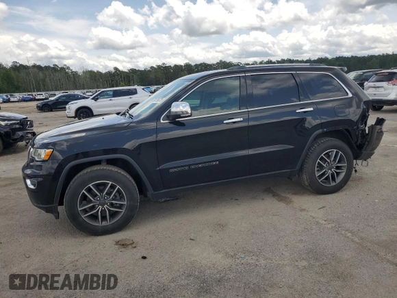 2020 Jeep Grand Cherokee Limited with VIN 1C4RJEBGXLC246617, listed as a Copart auction lot 59770475 with 142,221 mi miles and Salvage title. Bid and sale history available at DreamBid. Image 1.