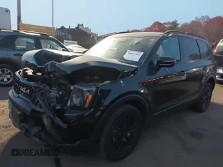 2024 Kia Telluride EX X-Line with VIN 5XYP3DGC8RG515834, listed as a IAAI auction lot 40899265 with 5,628 mi miles and . Bid and sale history available at DreamBid. Image 2.
