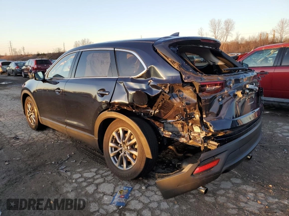 2022 Mazda CX-9 Touring with VIN JM3TCBCY4N0602027, listed as a Copart auction lot 85260034 with 27,407 mi miles and Salvage Title. Bid and sale history available at carsss.com. Image 2.