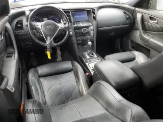 2015 Infiniti QX70 with VIN JN8CS1MU3FM380970, listed as a Copart auction lot 54387985 with 126,955 mi miles and Salvage Title. Bid and sale history available at DreamBid. Image 8.