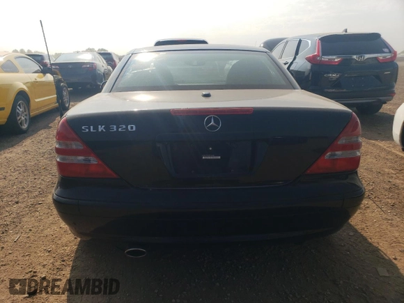 2003 Mercedes-Benz SLK 320 with VIN WDBKK65F43F284008, listed as a Copart auction lot 61010215 with 81,179 mi miles and Clean title. Bid and sale history available at DreamBid. Image 6.