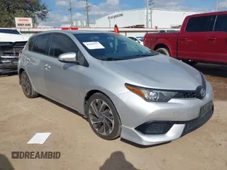 2016 Scion iM with VIN JTNKARJE0GJ505282, listed as a IAAI auction lot 41504317 with 87,018 mi miles. Bid and sale history available at carsss.com. Image 1.