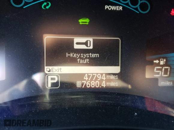 2016 Nissan LEAF S with VIN 1N4AZ0CP4GC301873, listed as a Copart auction lot 63810823 with 47,794 mi miles. Bid and sale history available at carsss.com. Image 9.