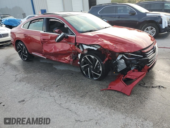 2023 Volkswagen Arteon SEL Premium R-Line with VIN WVWTR7AN2PE015733, listed as a Copart auction lot 46578835 with 17,531 mi miles and Salvage title. Bid and sale history available at DreamBid. Image 4.