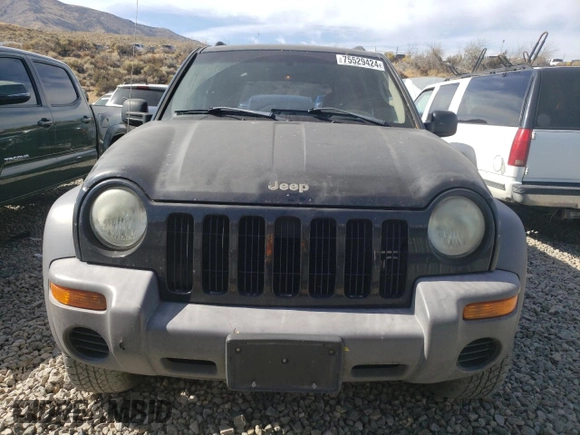2003 Jeep Liberty Sport with VIN 1J4GK48K63W581392, listed as a Copart auction lot 75529424 with 182,982 mi miles and Salvage Title. Bid and sale history available at DreamBid. Image 5.