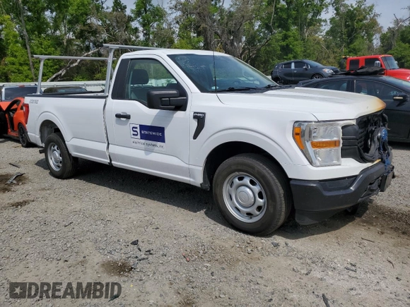 2022 Ford F-150 XL with VIN 1FTMF1CB8NKE95868, listed as a Copart auction lot 50446495 with 0 mi miles and Salvage Title. Bid and sale history available at carsss.com. Image 4.