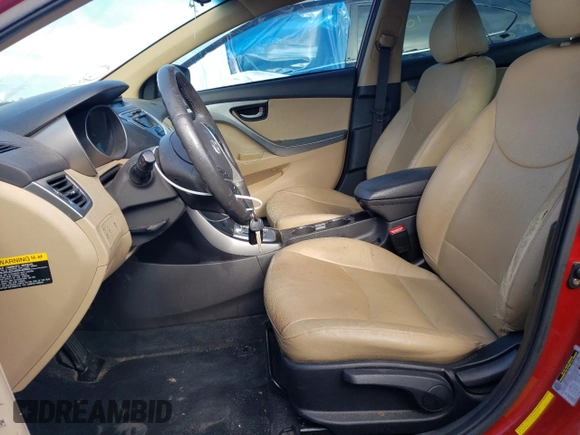 2012 Hyundai Elantra Limited with VIN KMHDH4AEXCU482156, listed as a Copart auction lot 59723474 with 118,550 mi miles and Salvage Title. Bid and sale history available at carsss.com. Image 7.