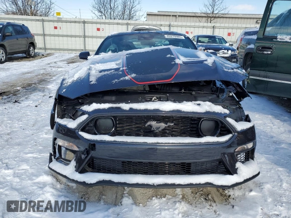 2022 Ford Mustang Mach 1 with VIN 1FA6P8R00N5555053, listed as a Copart auction lot 45270985 with Not provided miles and Salvage title. Bid and sale history available at DreamBid. Image 5.