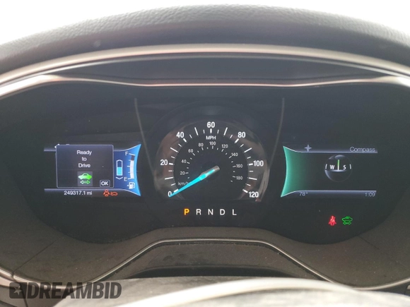 2013 Ford Fusion SE Hybrid z VIN 3FA6P0LU2DR104182, wystawiony jako Copart lot #63107545 z przebiegiem 249 317 mil mil oraz Szkoda całkowita • Salvage title. Historia ofert i sprzedaży dostępna na DreamBid. Obrazek 9.
