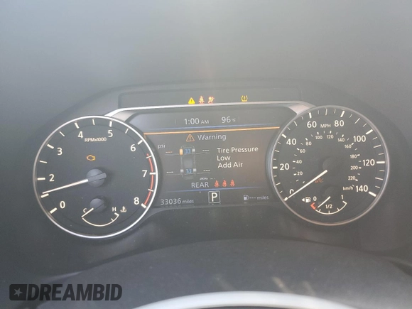 2024 Nissan Altima SV with VIN 1N4BL4DV6RN380917, listed as a Copart auction lot 50172175 with 33,036 mi miles and Salvage Title. Bid and sale history available at DreamBid. Image 9.
