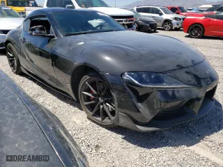 2023 Toyota GR Supra 3.0 with VIN WZ1DB0G02PW059934, listed as a Copart auction lot 61283444 with 12,027 mi miles and Salvage Title. Bid and sale history available at carsss.com. Image 4.