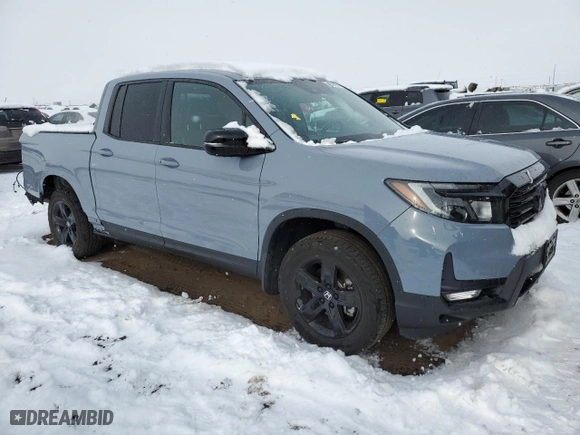 2023 Honda Ridgeline Black Edition with VIN 5FPYK3F83PB047215, listed as a Copart auction lot 86656754 with 9,701 mi miles and Salvage Title. Bid and sale history available at carsss.com. Image 4.