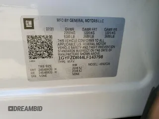 2020 Cadillac XT4 AWD Premium Luxury with VIN 1GYFZDR44LF143798, listed as a Copart auction lot 56134875 with 31,365 mi miles and Salvage title. Bid and sale history available at DreamBid. Image 12.