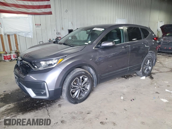 2021 Honda CR-V EX with VIN 5J6RW2H58ML004894, listed as a Copart auction lot 46391245 with 112,889 mi miles and Salvage Title. Bid and sale history available at carsss.com. Image 1.