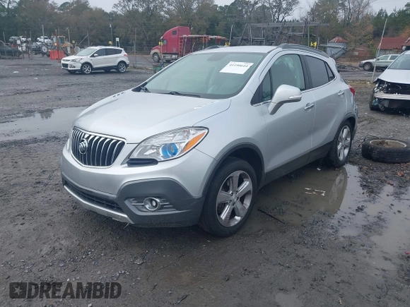 2016 Buick Encore Leather with VIN KL4CJCSB5GB535215, listed as a IAAI auction lot 41190644 with 111,606 mi miles. Bid and sale history available at carsss.com. Image 2.