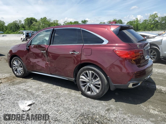 2018 Acura MDX Technology with VIN 5J8YD4H79JL013024, listed as a Copart auction lot 56450505 with 89,375 mi miles and Salvage title. Bid and sale history available at DreamBid. Image 2.