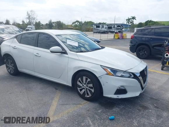 2019 Nissan Altima S with VIN 1N4BL4BV0KN322505, listed as a IAAI auction lot 42019163 with 144,039 mi miles and . Bid and sale history available at carsss.com. Image 1.