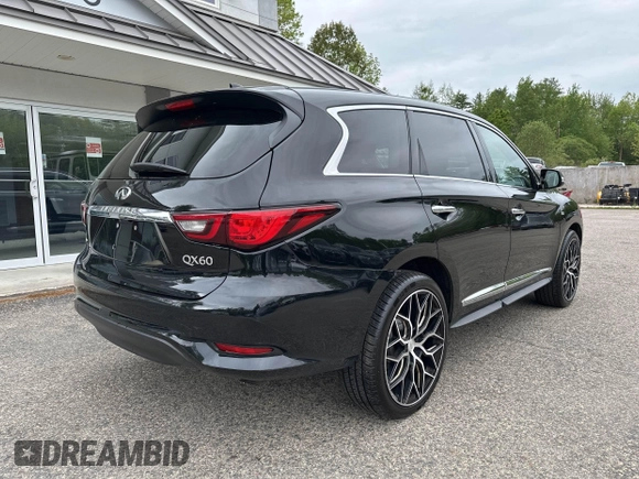 2020 Infiniti QX60 Luxe with VIN 5N1DL0MM1LC529252, listed as a IAAI auction lot 42315801 with 183,499 mi miles and . Bid and sale history available at DreamBid. Image 4.