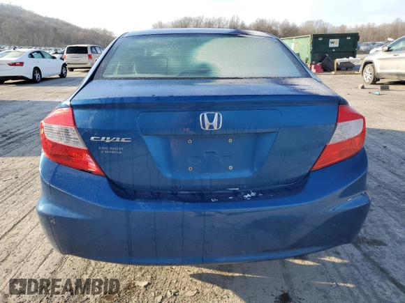 2012 Honda Civic EX-L with VIN 19XFB2F99CE324615, listed as a Copart auction lot 50165245 with 149,076 mi miles and Salvage Title. Bid and sale history available at DreamBid. Image 6.