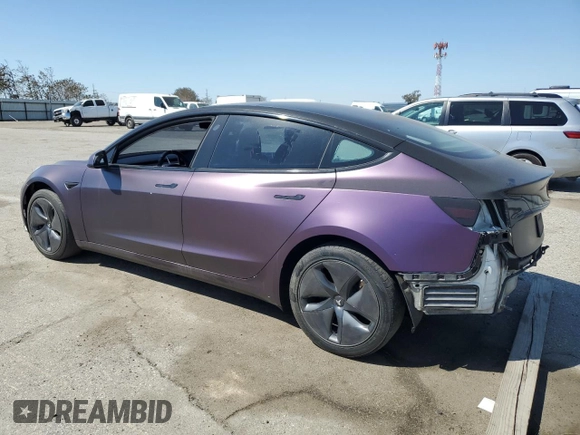 2019 Tesla Model 3 Long Range with VIN 5YJ3E1EB0KF437418, listed as a Copart auction lot 50729915 with 105,148 mi miles and Salvage Title. Bid and sale history available at DreamBid. Image 2.