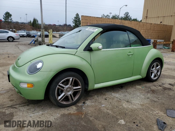 2005 Volkswagen Beetle GLS with VIN 3VWCD31Y15M316435, listed as a Copart auction lot 43012955 with 99,428 mi miles and Salvage title. Bid and sale history available at DreamBid. Image 1.