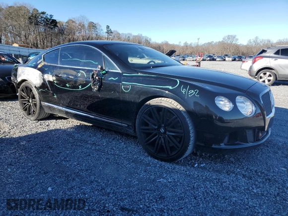 2013 Bentley Continental GT with VIN SCBFC7ZA1DC083628, listed as a Copart auction lot 39359624 with 50,508 mi miles and . Bid and sale history available at DreamBid. Image 4.