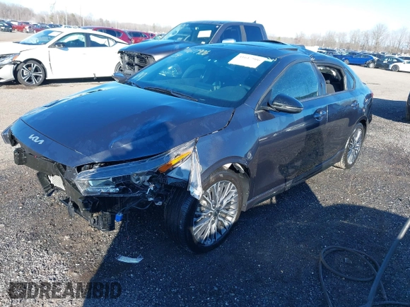 2023 Kia Forte GT-Line with VIN 3KPF54AD8PE529301, listed as a IAAI auction lot 41617906 with 24,856 mi miles. Bid and sale history available at carsss.com. Image 2.