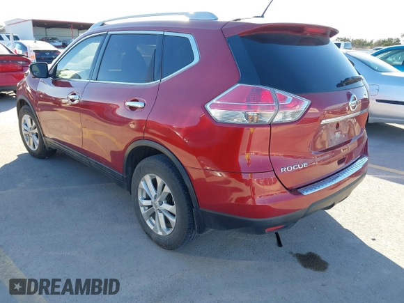 2016 Nissan Rogue SL with VIN 5N1AT2MT6GC884378, listed as a IAAI auction lot 41728309 with 130,258 mi miles. Bid and sale history available at carsss.com. Image 3.